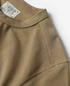 Best Vintage Long Sleeve Henley Shirt - Khaki Henleys | Long Sleeve T-Shirts