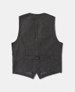 Fashion Vintage Salt & Pepper Pocket Work Vest Waistcoats