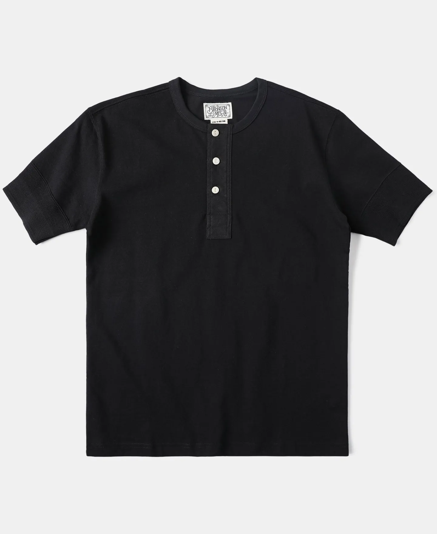 Discount Vintage Short Sleeve Henley T-Shirt - Black Henleys | Short Sleeve T-Shirts
