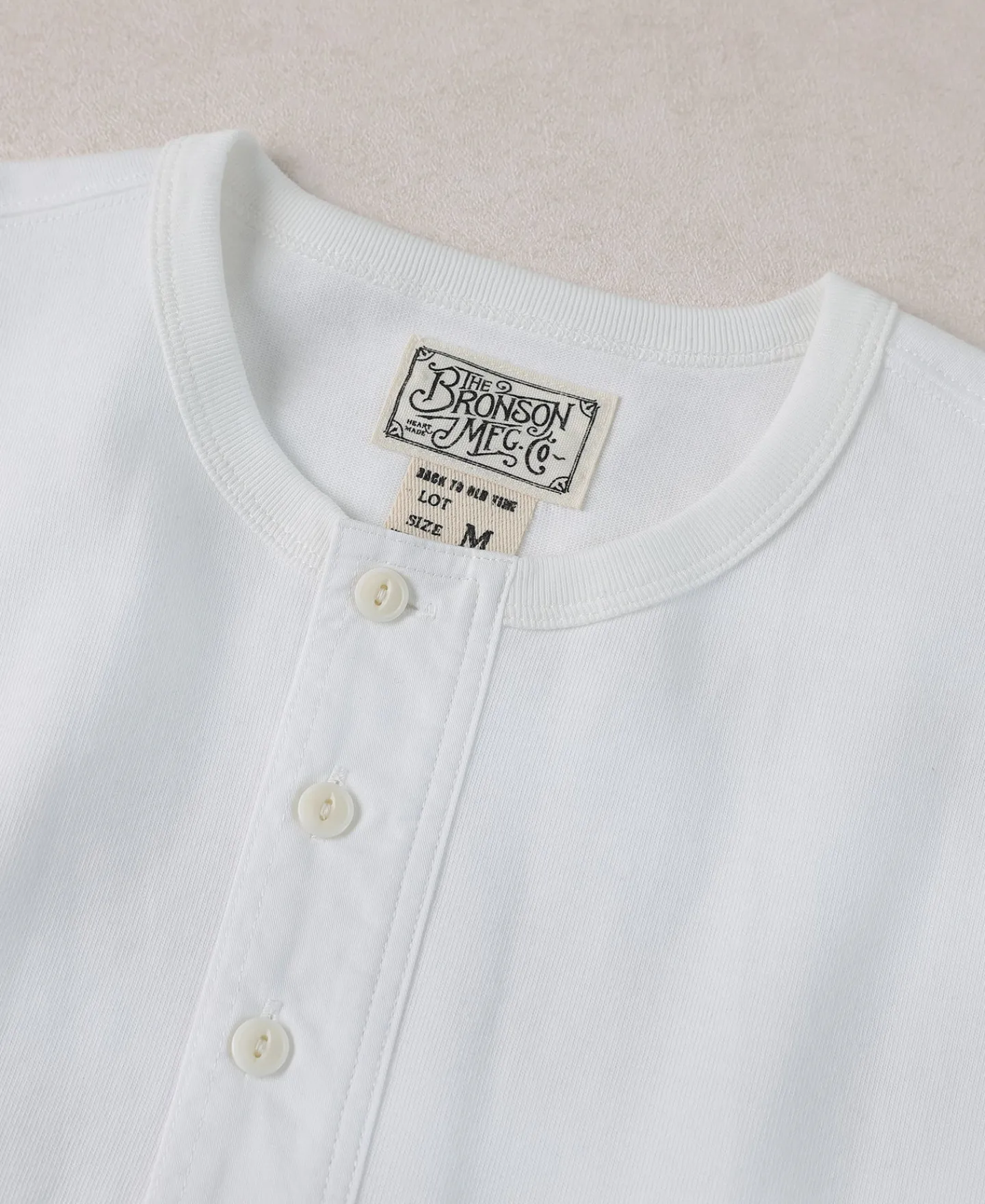 Discount Vintage Short Sleeve Henley T-Shirt - White T-shirts | Henleys