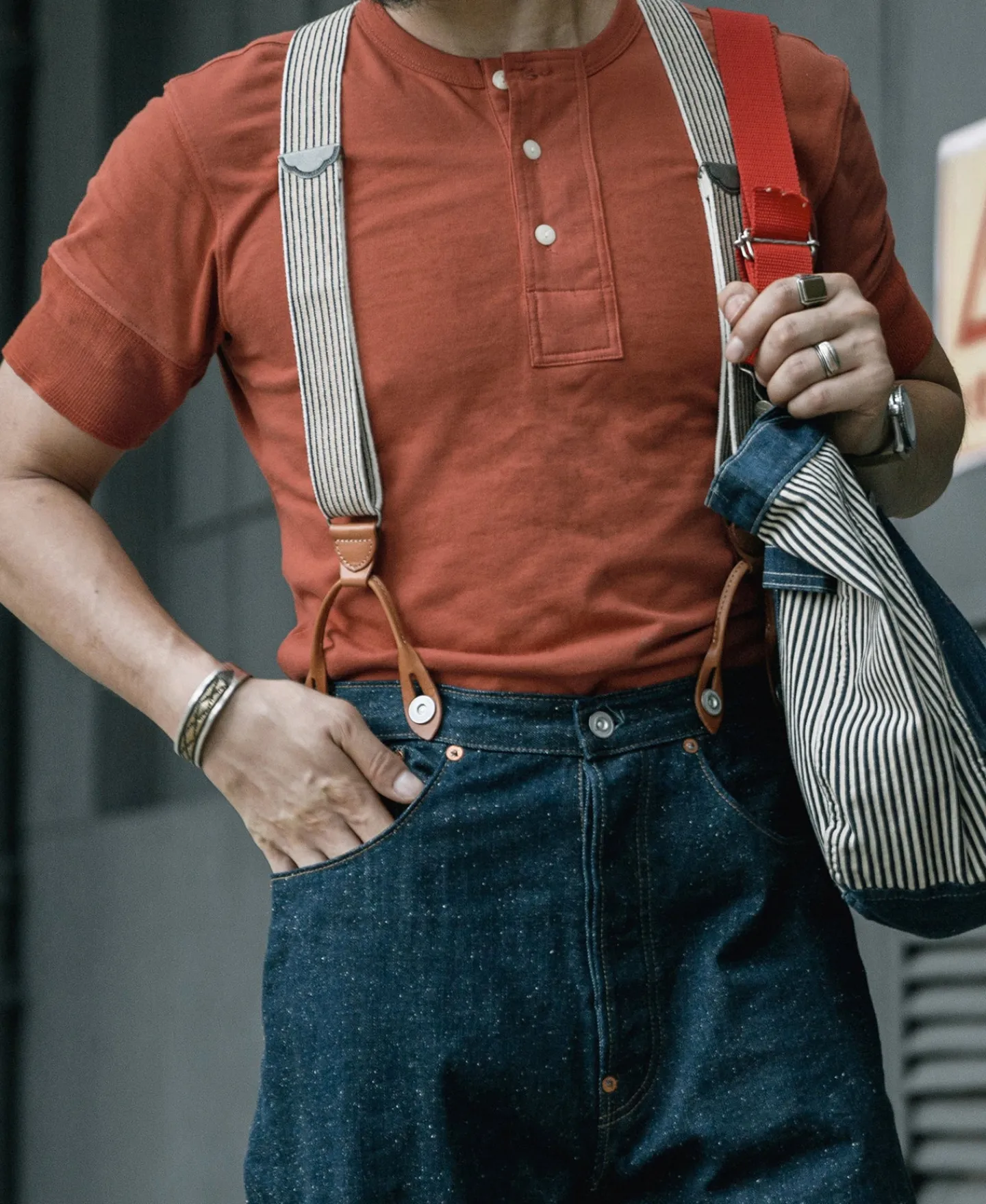 Online Vintage Short Sleeve Henley T-Shirt - Red Henleys | Short Sleeve T-Shirts