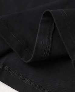 Discount Vintage Short Sleeve Henley T-Shirt - Black Henleys | Short Sleeve T-Shirts