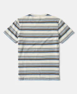 Hot Vintage Striped Cotton Pocket T-Shirt Short Sleeve T-Shirts | T-shirts