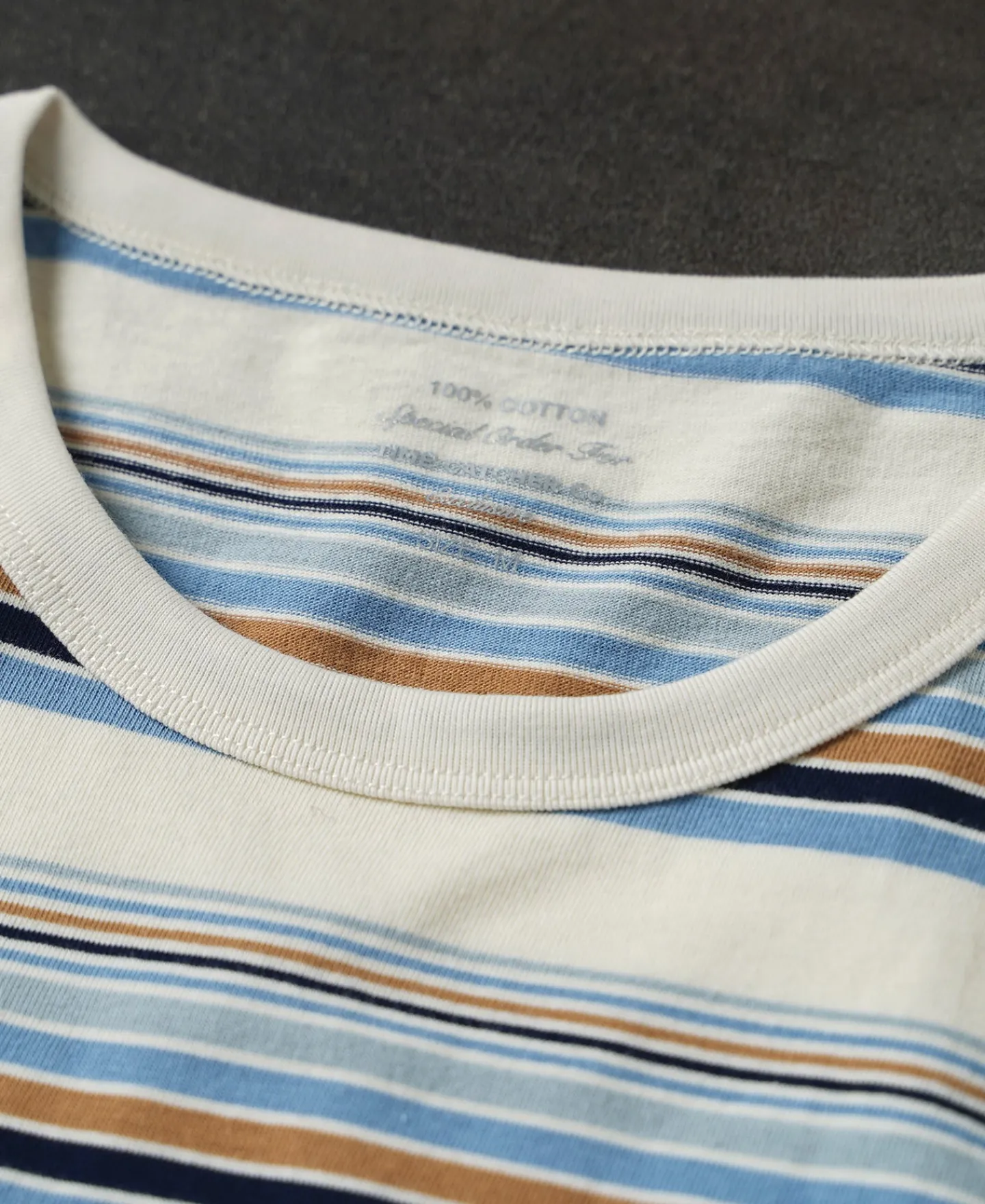 Hot Vintage Striped Cotton Pocket T-Shirt Short Sleeve T-Shirts | T-shirts