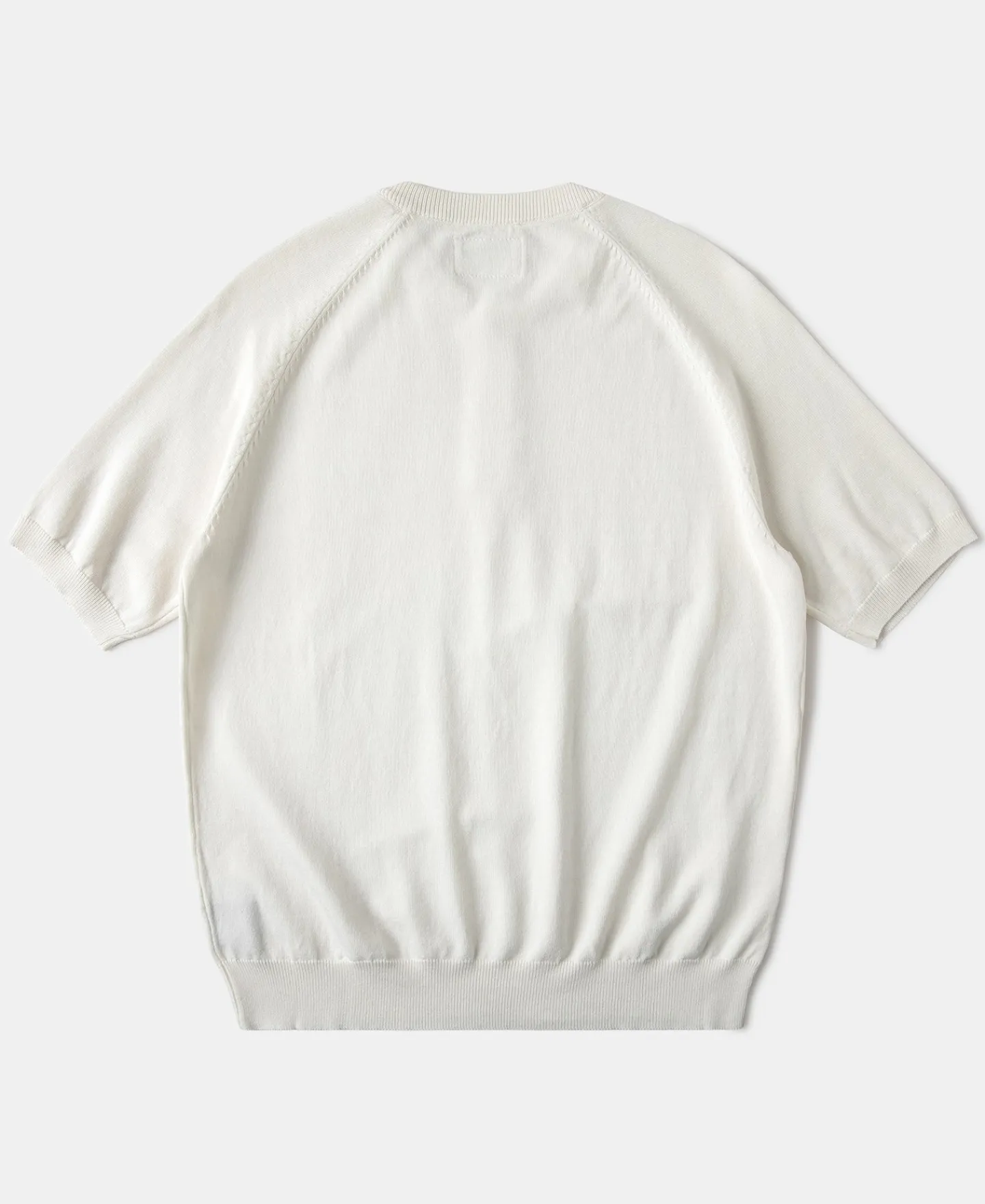 New Viscose Knit Short Sleeve Henley T-Shirt - White Short Sleeve T-Shirts | Henleys