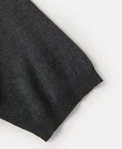 Discount Viscose Knit Short Sleeve Henley T-Shirt - Gray Henleys | Short Sleeve T-Shirts