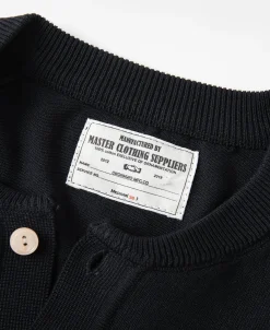 Fashion Viscose Knit Short Sleeve Henley T-Shirt - Black Henleys | Short Sleeve T-Shirts