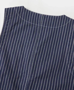 Sale Wabash Stripe Canvas Work Vest Waistcoats