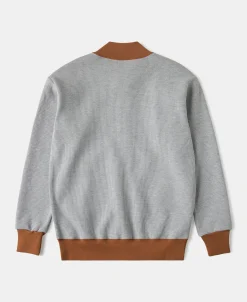 Sale Waffle Cotton Full-Zip Track Jacket - Gray Jackets&coats