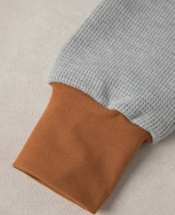 Sale Waffle Cotton Full-Zip Track Jacket - Gray Jackets&coats