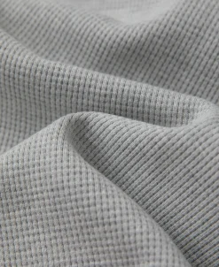 Sale Waffle Cotton Full-Zip Track Jacket - Gray Jackets&coats