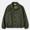 Outlet 60/40 Water-Repellent Coach Jacket - Olive Jackets&coats