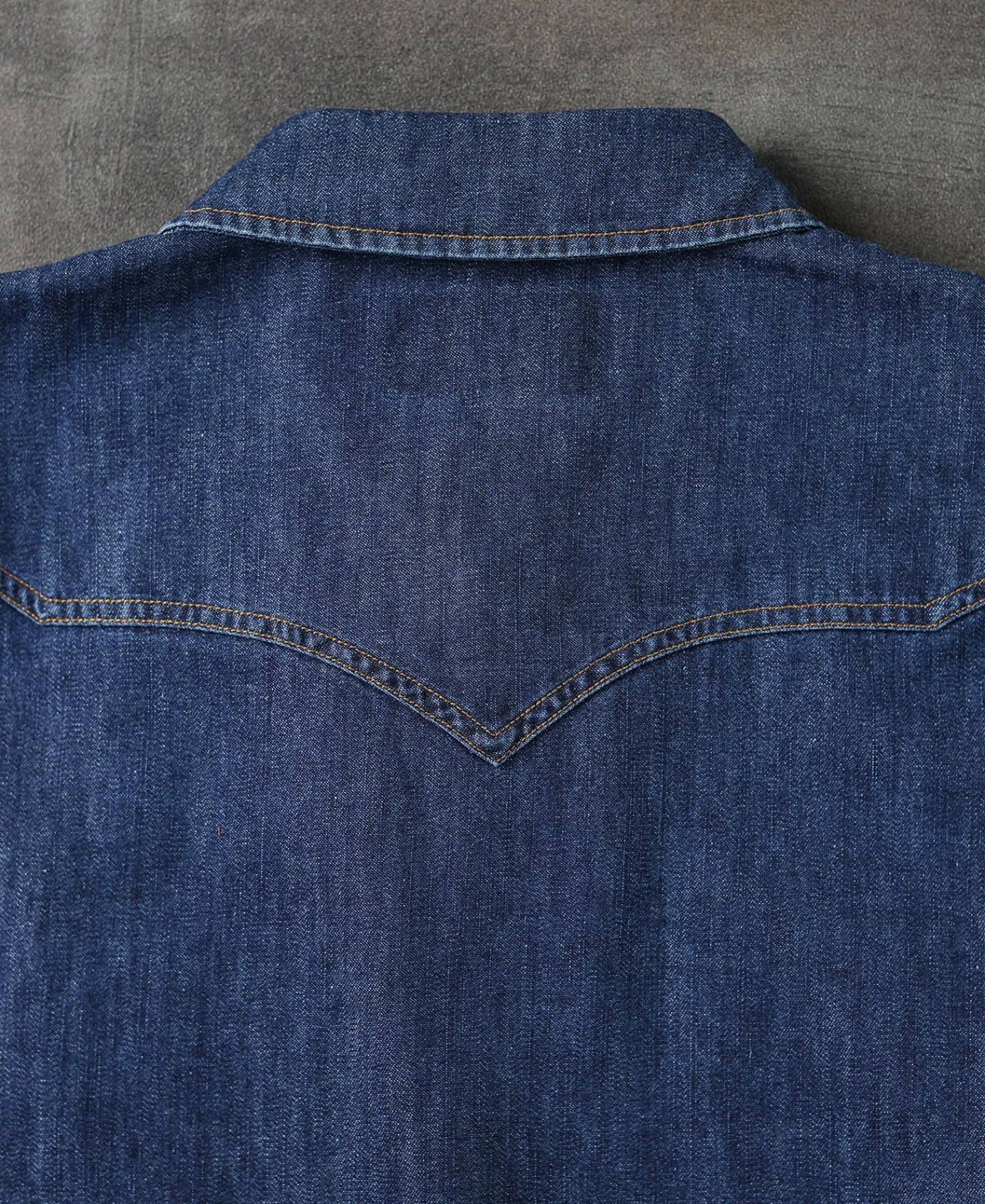 Outlet Western Snap Button Washed Denim Shirt Long Sleeve Shirts | Shirts