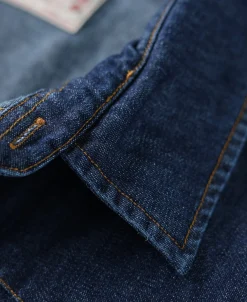 Outlet Western Snap Button Washed Denim Shirt Long Sleeve Shirts | Shirts