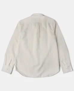 Best White Cotton-Linen Button-Down Shirt Long Sleeve Shirts | Shirts