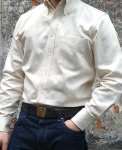 Best White Cotton-Linen Button-Down Shirt Long Sleeve Shirts | Shirts