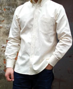 Best White Cotton-Linen Button-Down Shirt Long Sleeve Shirts | Shirts