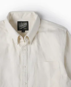 Best White Cotton-Linen Button-Down Shirt Long Sleeve Shirts | Shirts
