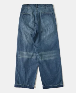 Sale Wide Leg Repaired Jeans Jeans | Denim