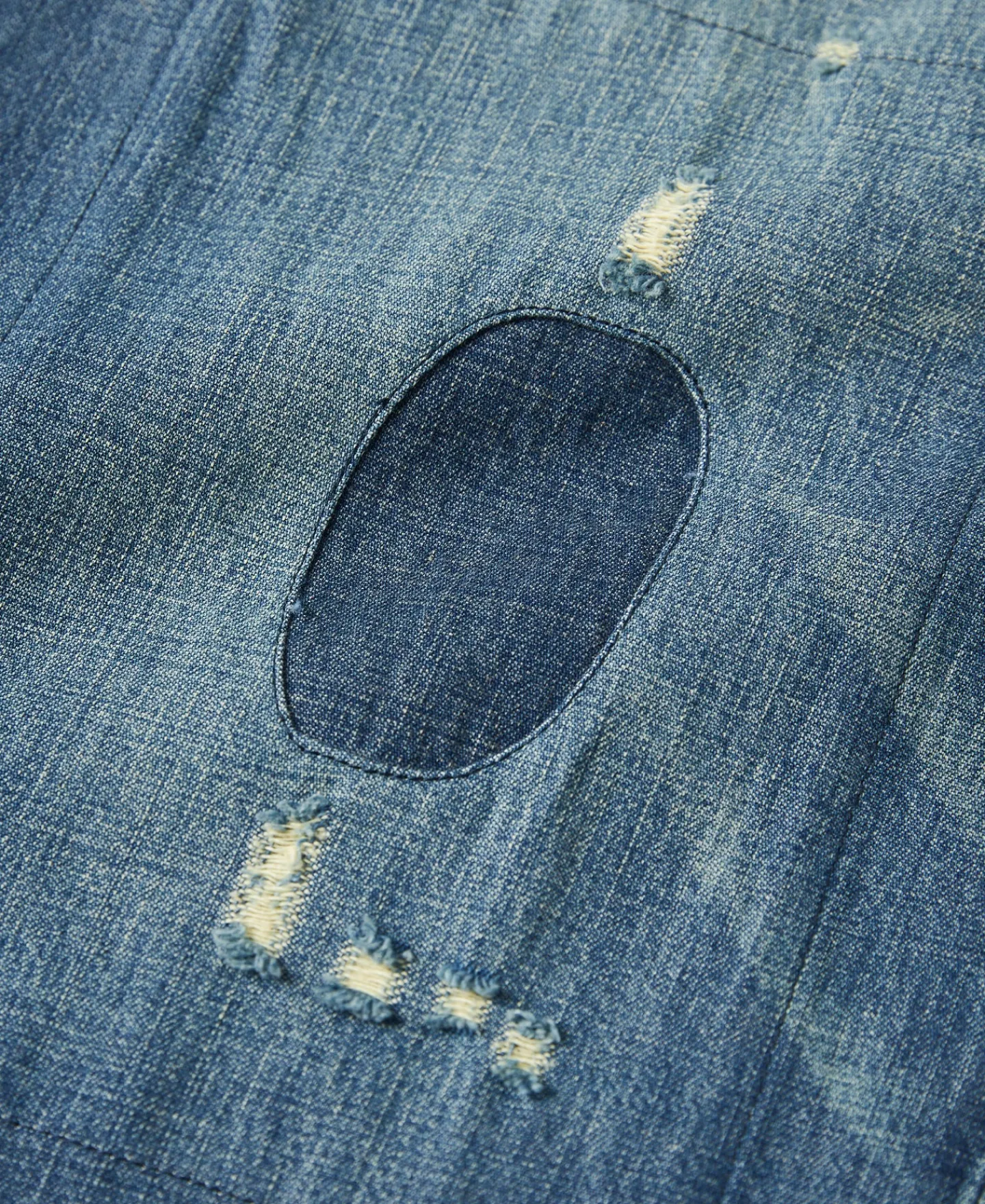 Sale Wide Leg Repaired Jeans Jeans | Denim