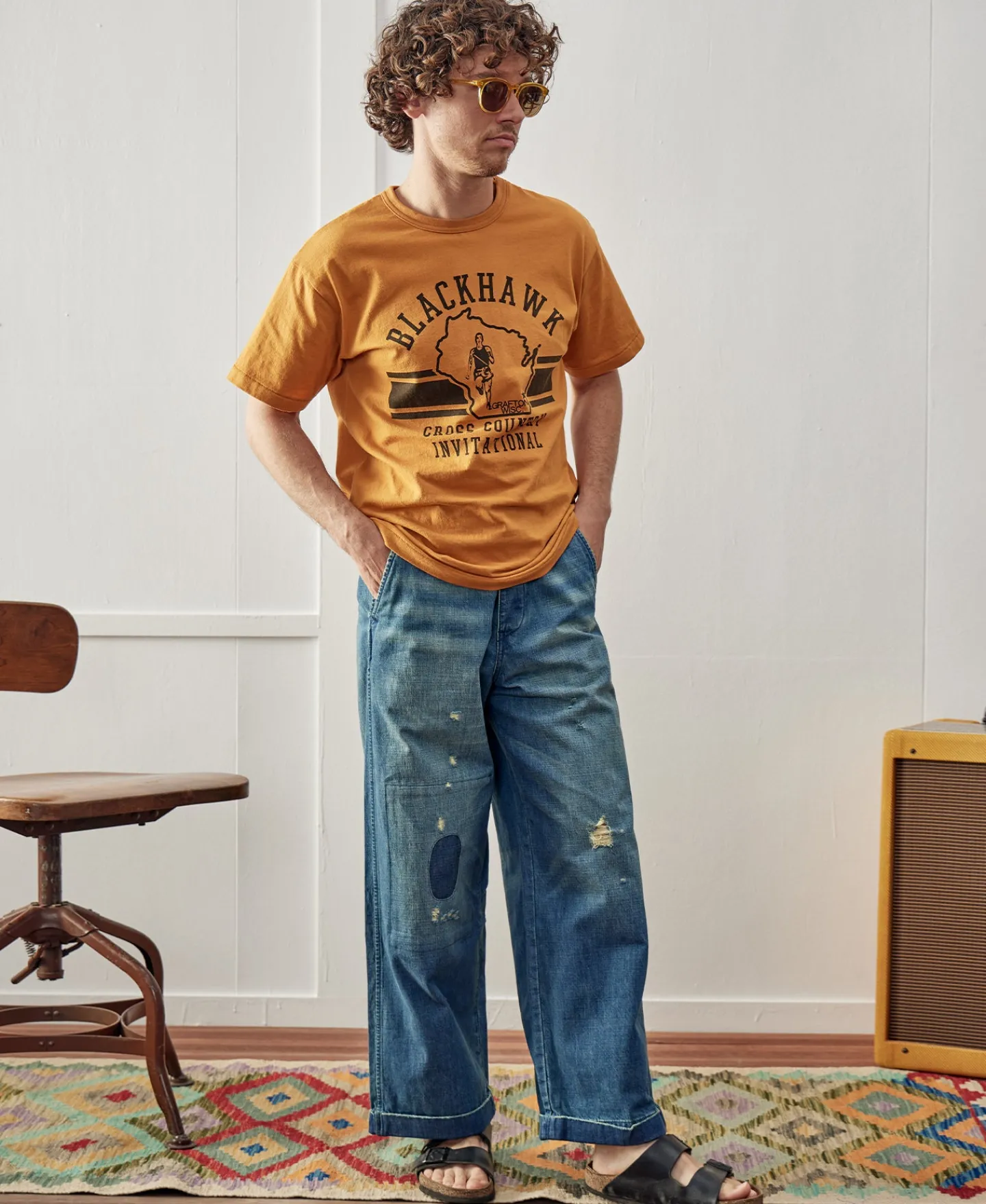 Sale Wide Leg Repaired Jeans Jeans | Denim