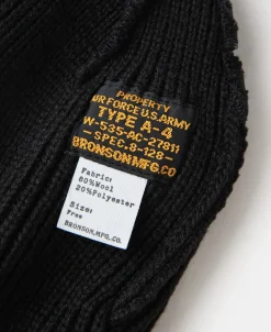 Fashion WWII USAAF A-4 Wool Watch Cap - Black Hats&caps
