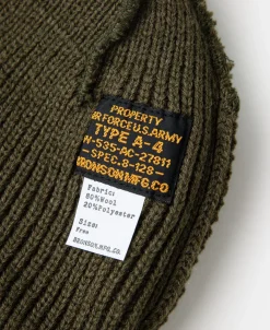 Clearance WWII USAAF A-4 Wool Watch Cap - Olive Hats&caps