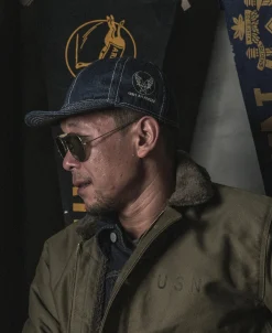 Clearance WWII USAAF Type A-3 Cap - Indigo Hats&caps