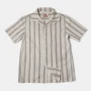 Fashion Yarn-Dyed Dobby Open Collar Shirt Short Sleeve Shirts | Shirts